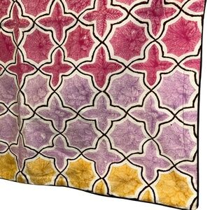 Roberta Roller Rabbit NEW NWT yellow lavender Ombre Moroccan Tile Euro S…